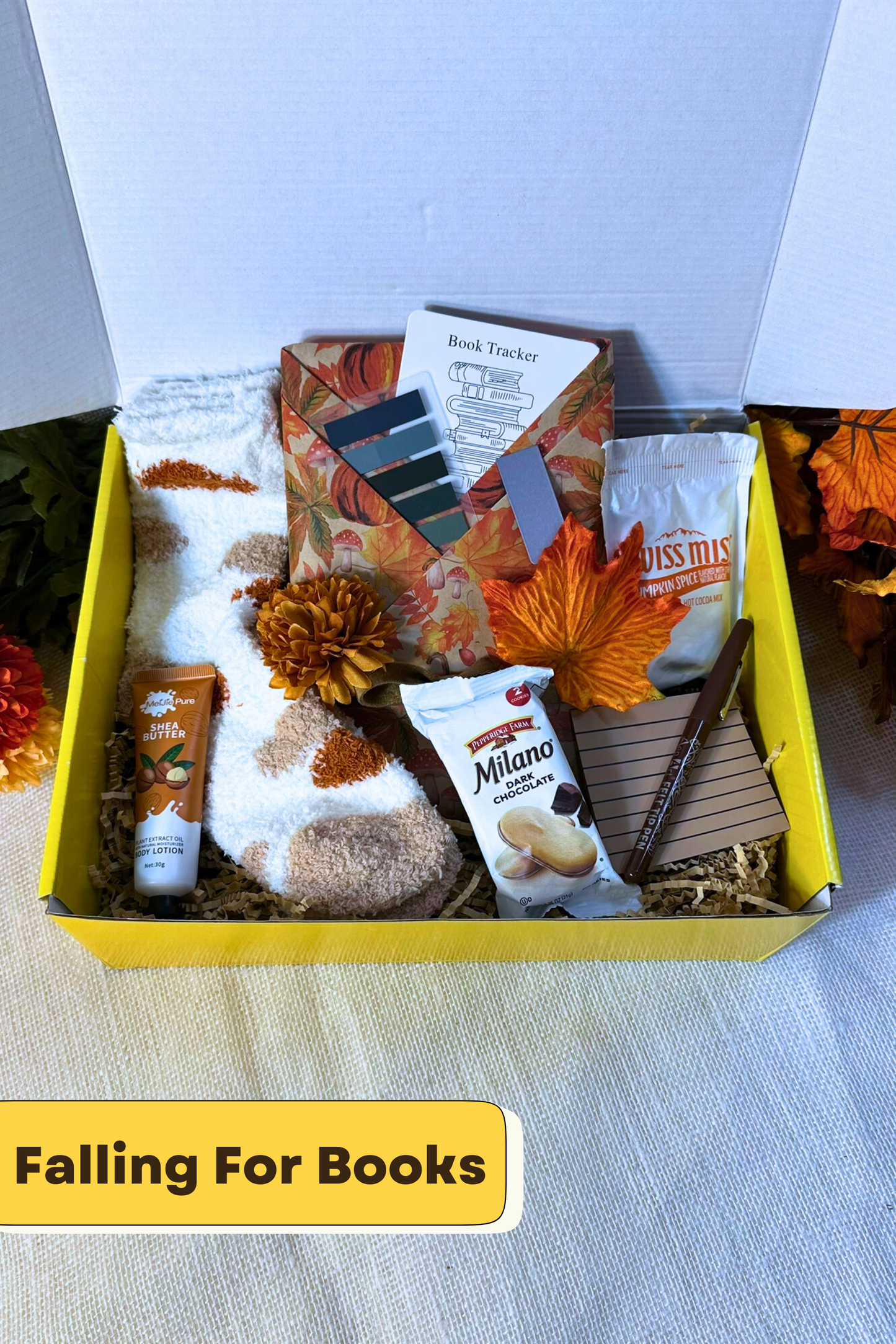 Fall Blind Date With a Book Box – Cozy Autumn Gift Set With Surprise Book & Seasonal Treats