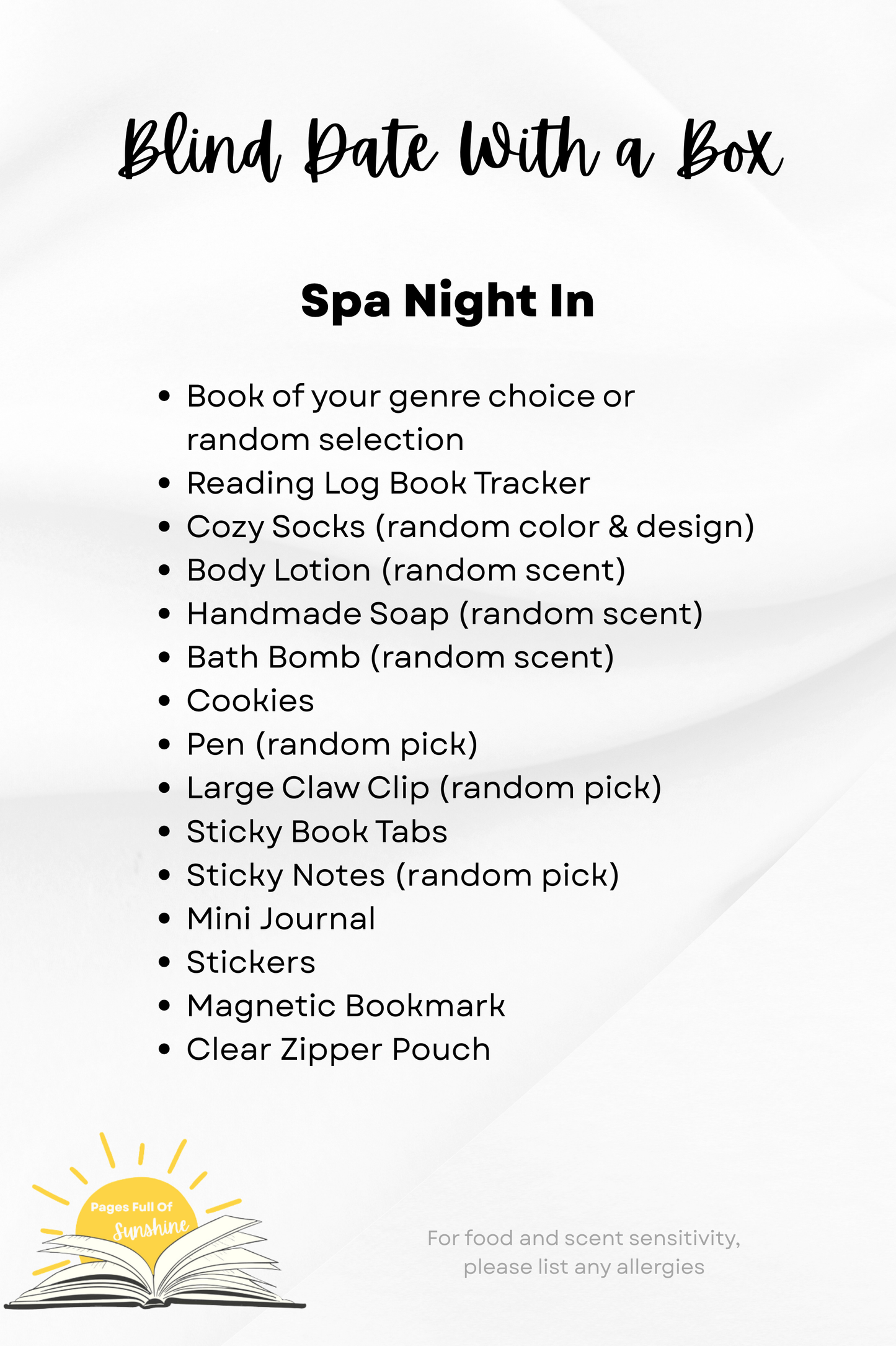 Spa Night Gift Set | Blind Date With A Book