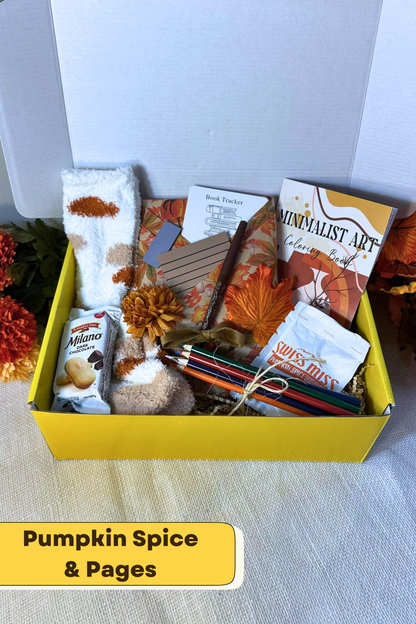 Fall Blind Date With a Book Box – Cozy Autumn Gift Set With Surprise Book & Seasonal Treats