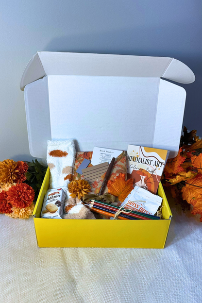 Fall Blind Date With a Book Box – Cozy Autumn Gift Set With Surprise Book & Seasonal Treats
