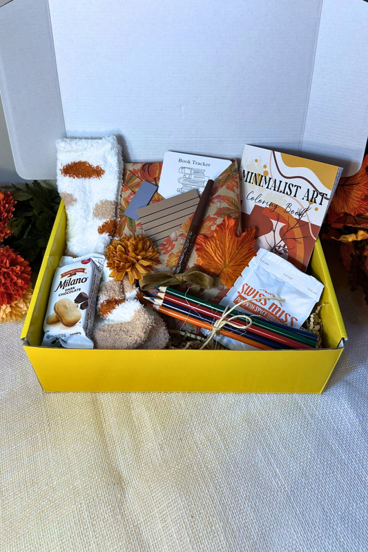 Fall Blind Date With a Book Box – Cozy Autumn Gift Set With Surprise Book & Seasonal Treats