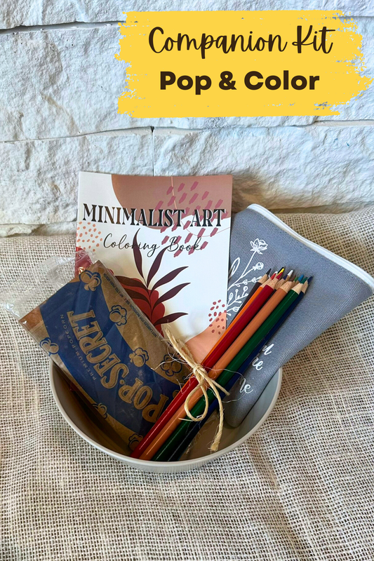 Pop & Color Companion Kit – Book Lover Gift | Relaxing Gift for Her