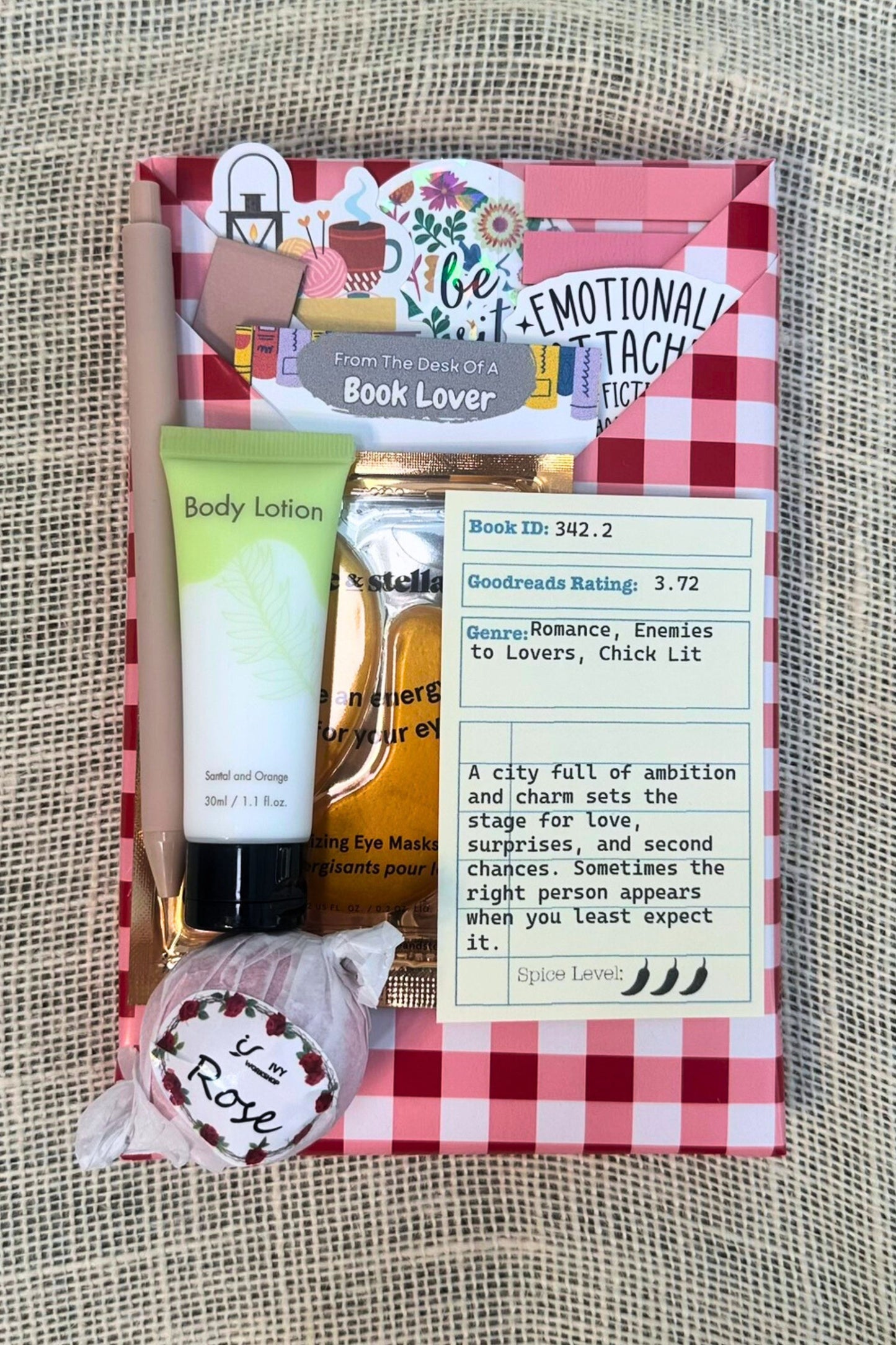 Book Lover Gift Box – Surprise Book with Spa Set