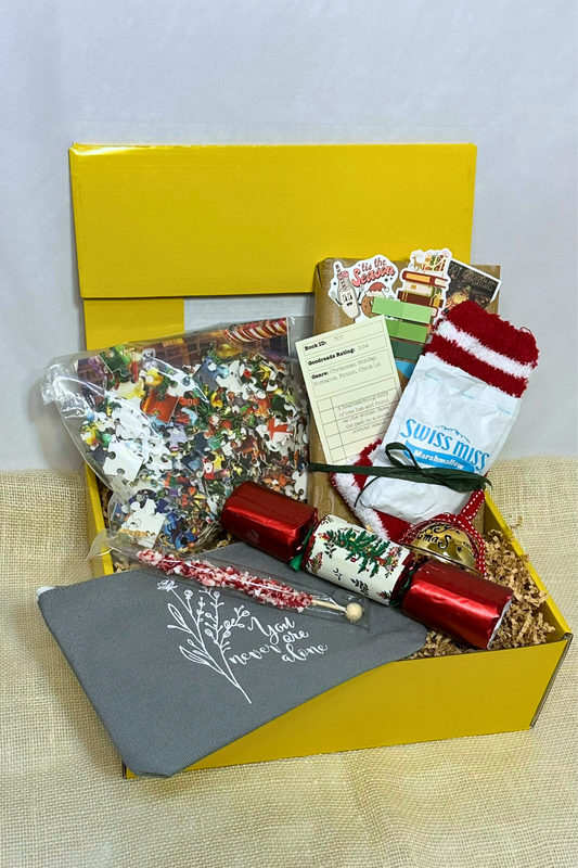 Holiday Gift Box – Book & Puzzle Set | Cozy Christmas Gift for Book Lovers