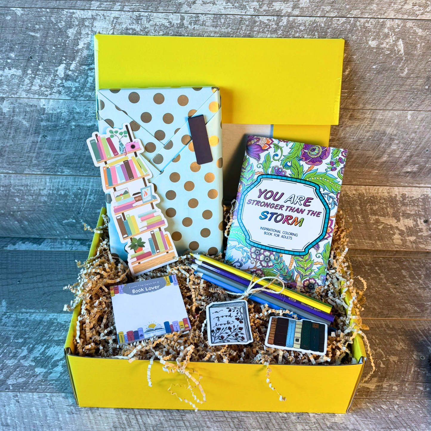 Book Gift Box – Blind Date Surprise Book with Coloring Activities Reading Gift Set