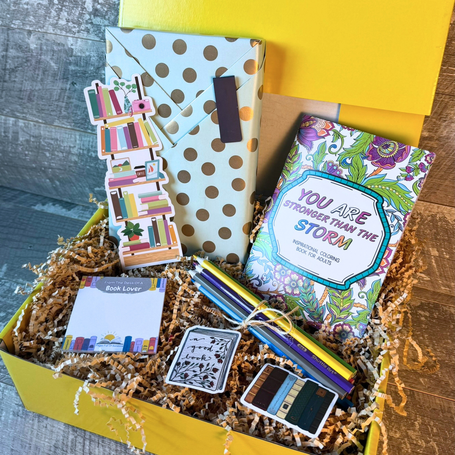 Book Gift Box – Blind Date Surprise Book with Coloring Activities Reading Gift Set