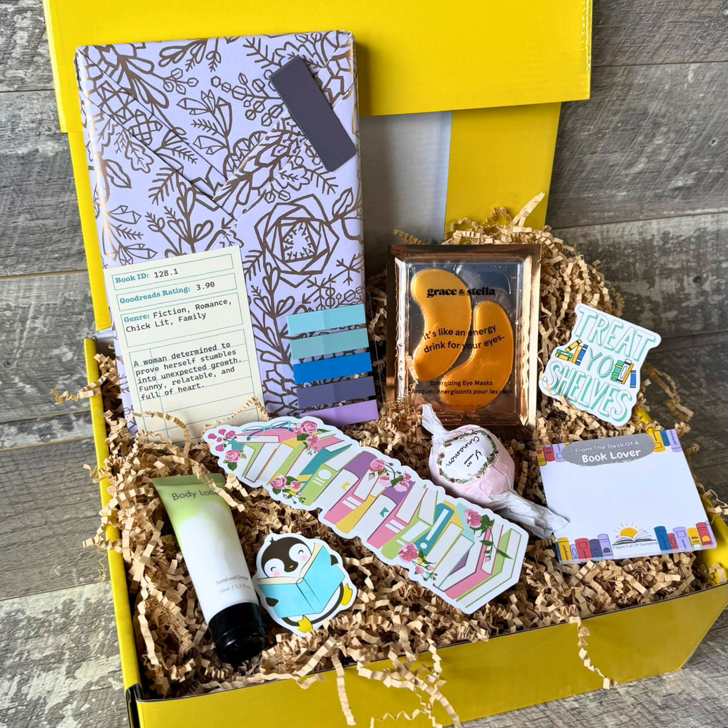 Book Lover Gift Box – Surprise Book with Spa Set